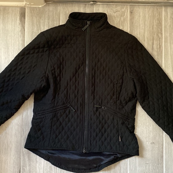 Barbour Women’s Quilted Jacket Black L116 Tailored Size 6 US - Picture 2 of 8